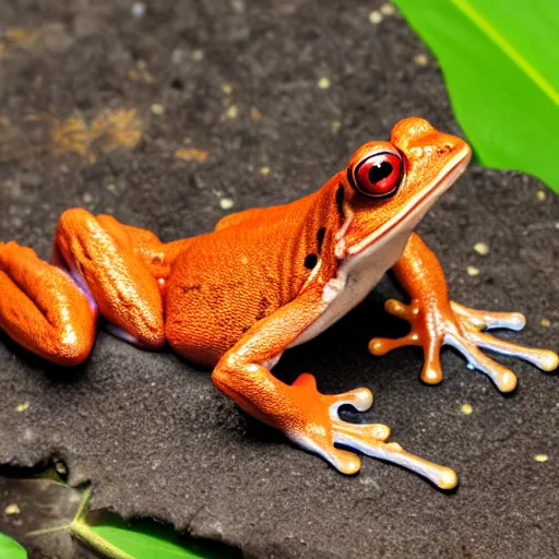 Image similar to glowing red frog