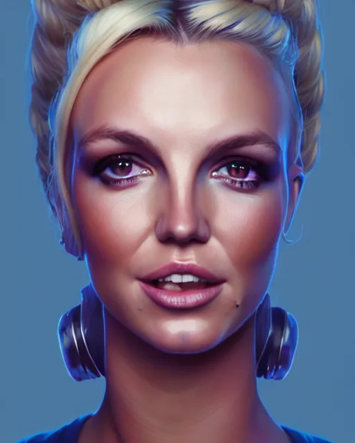 Prompt: highly detailed vfx portrait of thicc, britney spears by stephen bliss, chalk, unrealengine, greg rutkowski, loish, rhads, beeple, chalk, makoto shinkai and lois van baarle, ilya kuvshinov, rossdraws, tom bagshaw, basil gogos