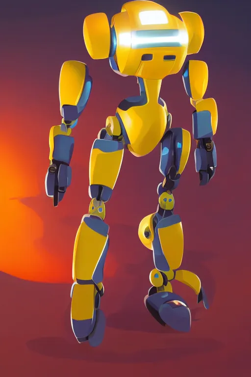 Image similar to metabots medabots medarotto medarot robot minimalist comics, behance hd by jesper ejsing, by rhads, makoto shinkai and lois van baarle, ilya kuvshinov, rossdraws global illumination ray tracing hdr radiating a glowing aura