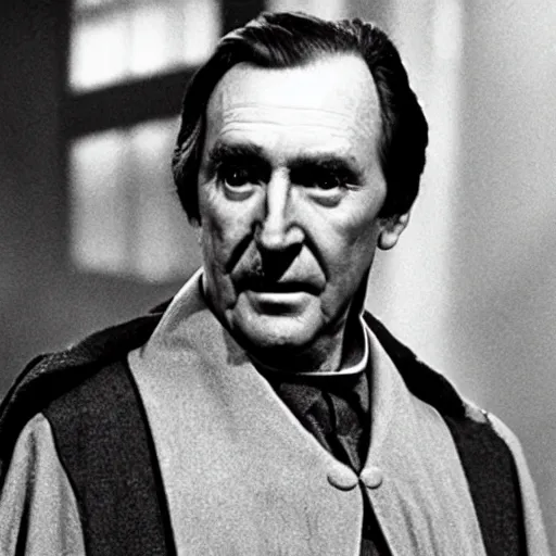 Image similar to Robert Hardy as Count Dooku from Star Wars