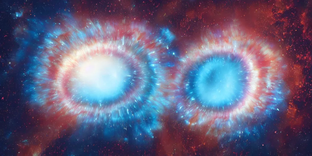 Image similar to a marble with the helix nebula inside it, glowing, intricate particles, hyper detailed, photorealistic, unreal engine, octane render, 8 k,