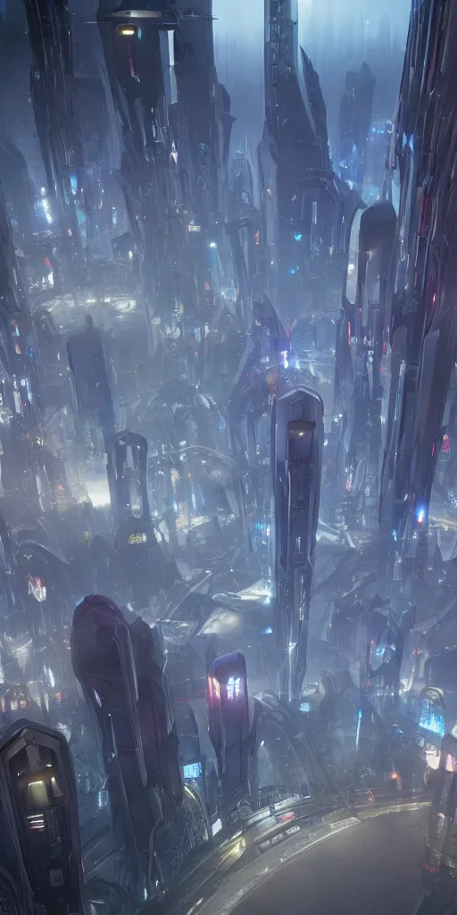 Prompt: a render of a beautiful utopian futuristic city by gal barkin, unreal engine 5, sci - fi, cgsociety, fantasy