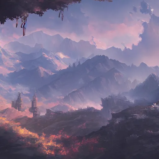 Prompt: matte painting of Final Fantasy in the style of Akihiko Yoshida | trending on artstation