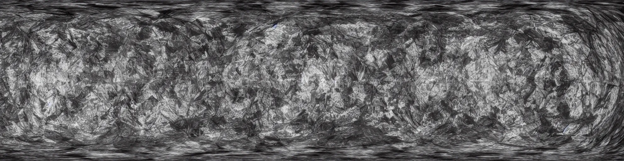 Image similar to spherical panorama photo of fantasy dark magical mountains 5 0 mm