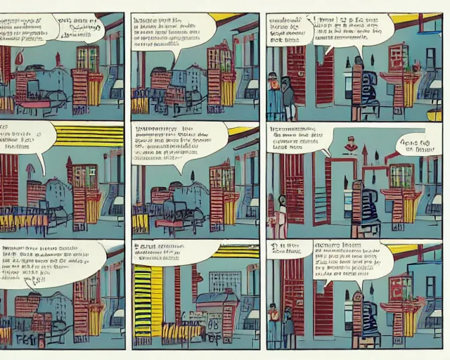 Image similar to chris ware