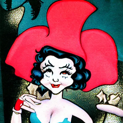 Image similar to dr. Frank n furter as Betty boop