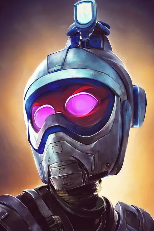 Image similar to epic mask helmet robot ninja portrait stylized as fornite style game design fanart by concept artist gervasio canda, behance hd by jesper ejsing, by rhads, makoto shinkai and lois van baarle, ilya kuvshinov, rossdraws global illumination radiating a glowing aura global illumination ray tracing hdr render in unreal engine 5