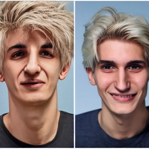 Image similar to really ugly xqc, big nose, crookedd teeth