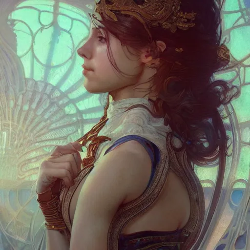 Image similar to daddy issues, intricate, highly detailed, digital painting, artstation, concept art, smooth, sharp focus, illustration, Unreal Engine 5, 8K, art by artgerm and greg rutkowski and alphonse mucha