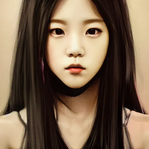 Image similar to jisoo of blackpink, hyperrealistic portrait, bladerunner street, by justine florentino, fantasy art, photo realistic, dynamic lighting, artstation, poster, volumetric lighting, very detailed face, intricate complexity, 8 k, award winning
