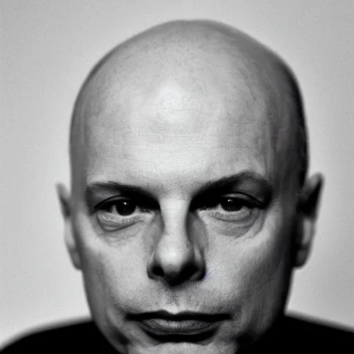 Image similar to brian eno, portrait photography