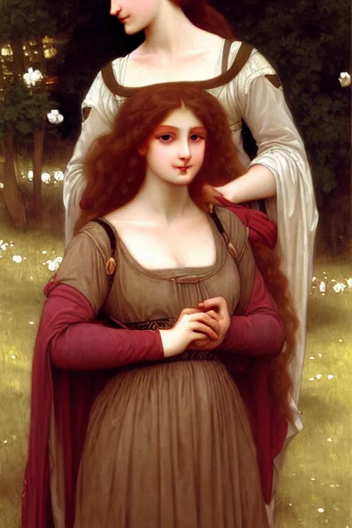 Image similar to medieval princess, painting by rossetti bouguereau, detailed art, artstation