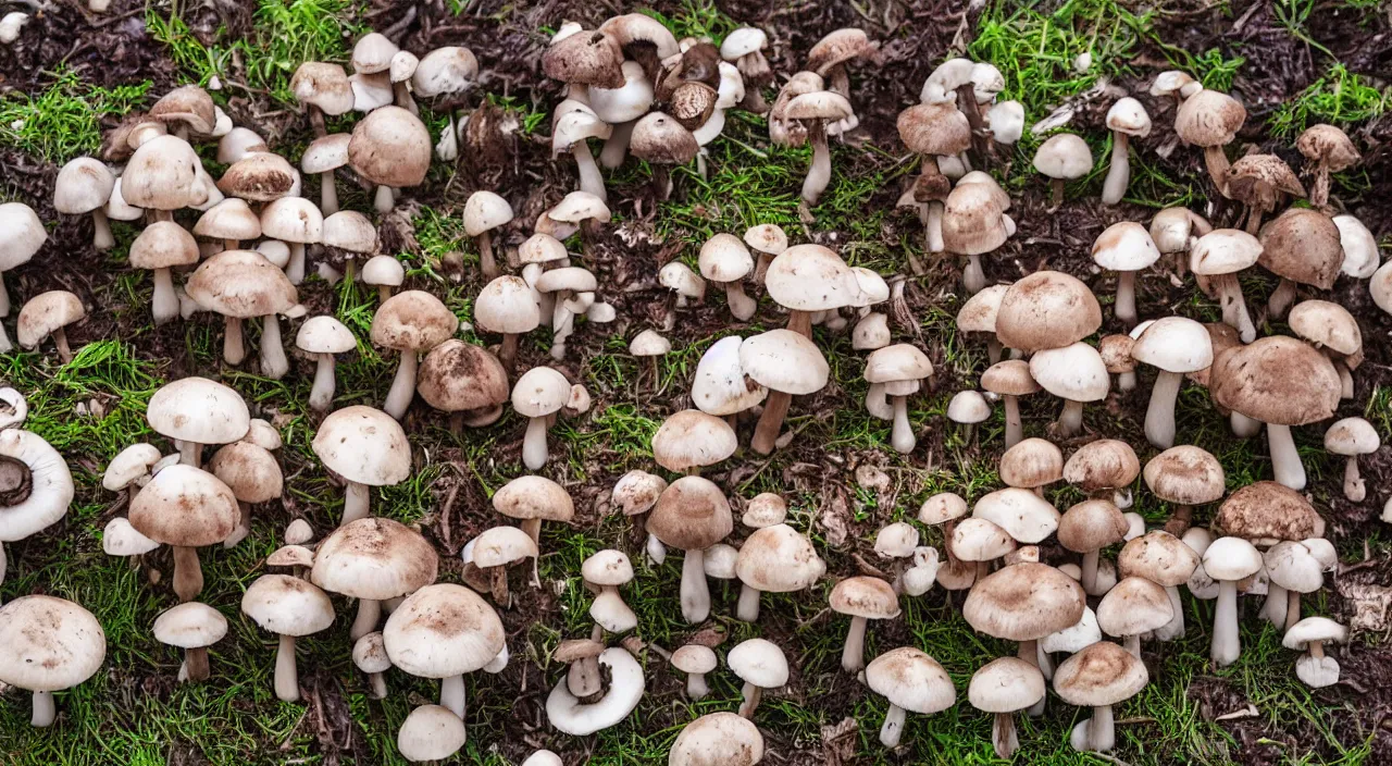 Image similar to mushroom city