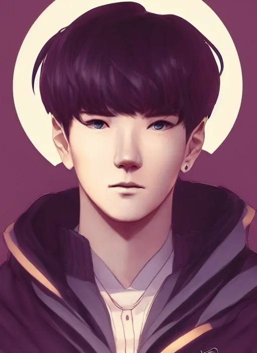 Prompt: aesthetic portrait commission of a of YOONGI is SPOCK + VEINY HANDS + hyperdetailed face at golden hour, safe for work (SFW). Character design by charlie bowater, ross tran, artgerm, and makoto shinkai, detailed, inked, western comic book art, 2021 award winning film poster painting