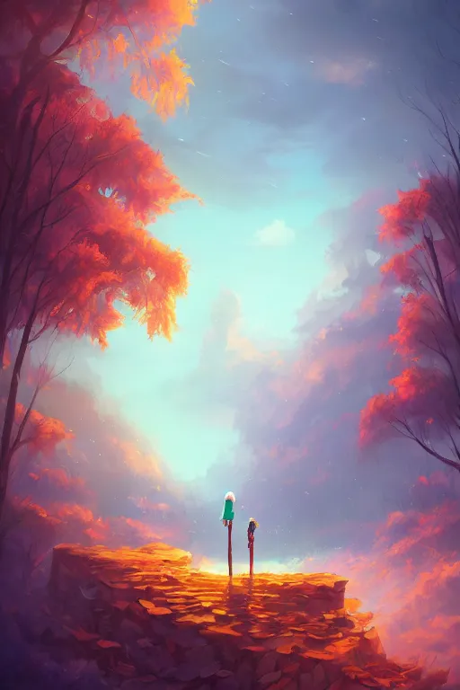 Image similar to A beautiful ultra detailed matte painting Piper at the gates of DAWN, cinematic lighting, vivid, byCyril Rolando, David Wiesner, unreal engine, featured on artstation