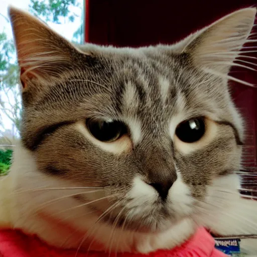 Image similar to lubovitch cat taken on a digital camera