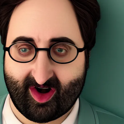 Prompt: hyperrealistic image of eric wareheim, stunning 3 d render inspired art by xiang duan and thomas eakes, perfect facial symmetry, hyper realistic texture, intricate, photorealistic, highly detailed attributes and atmosphere, dim volumetric cinematic lighting, 8 k octane detailed render, trending on artstation, masterpiece, stunning,