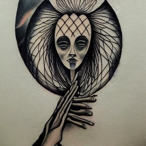 Image similar to remedios varo tattoo design