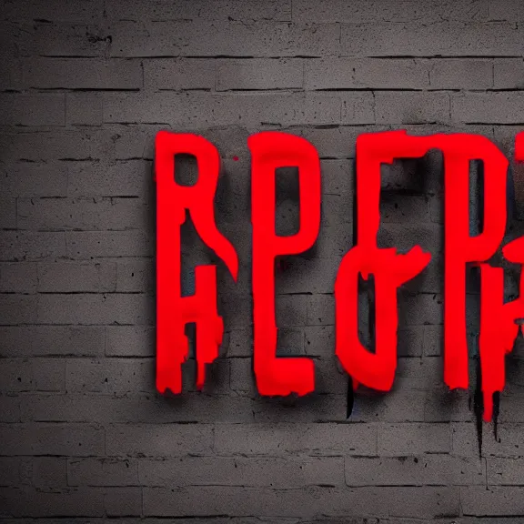 Image similar to red hot metal text with the words red hot black background, graffiti style, 3 d render