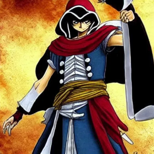 Image similar to luffy as ezio auditore