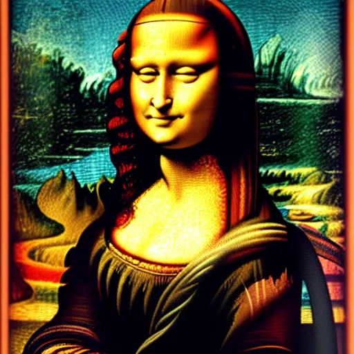 Prompt: a monalisa mosaic, ultra high detail, 8 k.