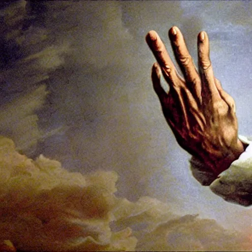 Image similar to the hand of god