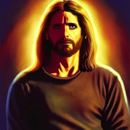 Prompt: Jesus Christ as buffy the vampire slayer, dramatic lighting, concept art, soft focus, award winning, illustration by  John Romita Jr.