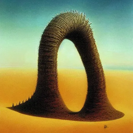 Prompt: sandworm from Dune with the face of Joe Biden!!!!!!!!!!!!!!!!!!!!!!!!!!!!!!!, by Beksinski