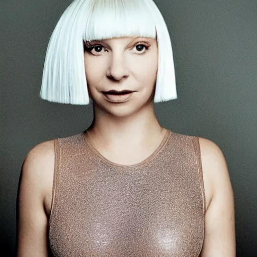 Image similar to sia furler leotard photoshoot