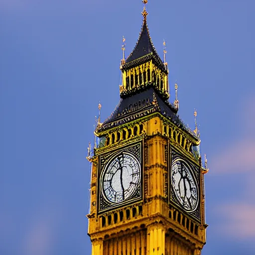 Prompt: the big ben used as intercontinental ballistic missle