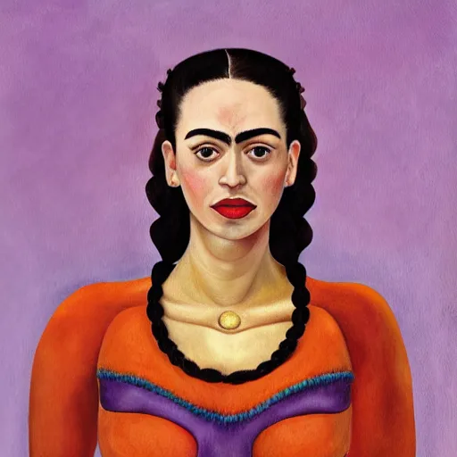 Prompt: Kaitlyn Michelle Siragusa, better known as Amouranth, full body portrait, by Frida Kahlo, HD, artbreeder face