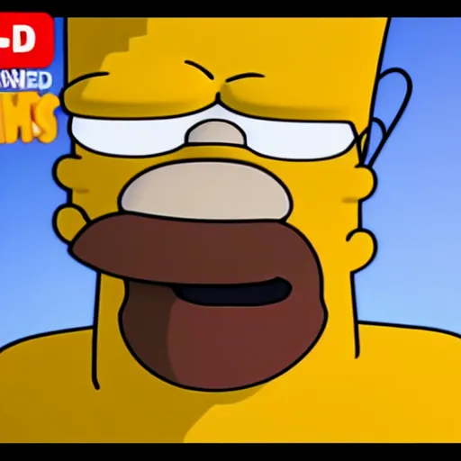 Image similar to Homer Simpson clay model reacts to receiving cryptocurrency, 3d, unreal engine 5