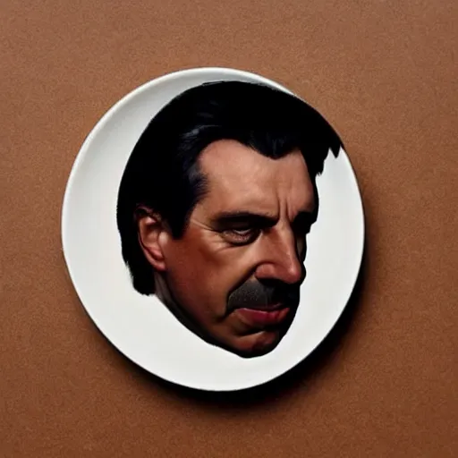 Image similar to dark chocolate relief that looks like till lindemann, dark chocolate portrait