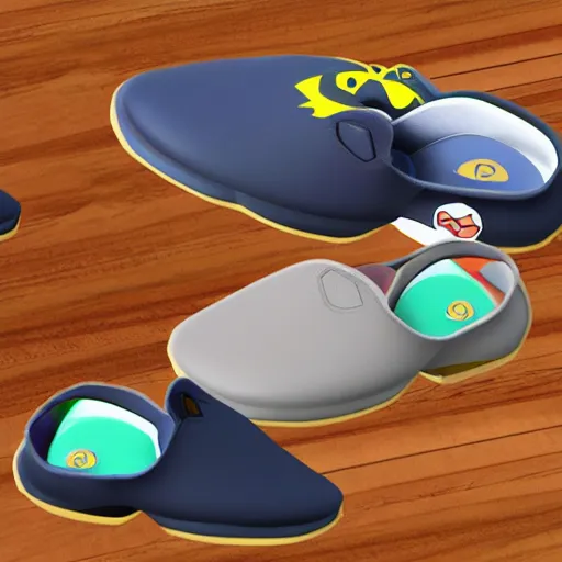 Image similar to concept art of a pokemon slipper, 4 k, highly detailed, hd