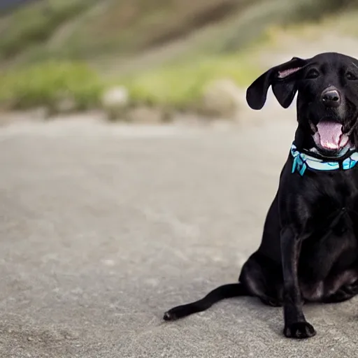 Prompt: stoked dog