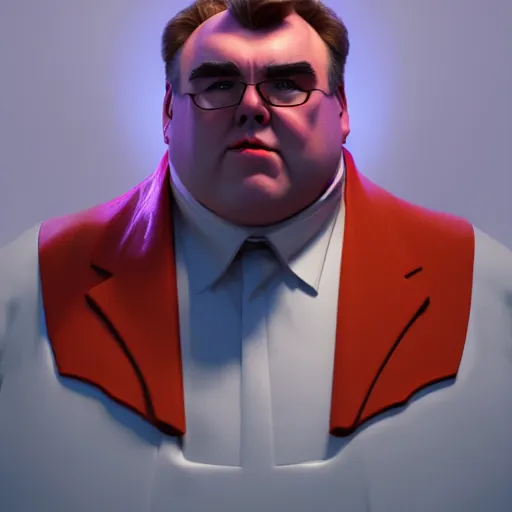 Image similar to portrait of john candy suffering, metaverse, octane render, trending on artstation