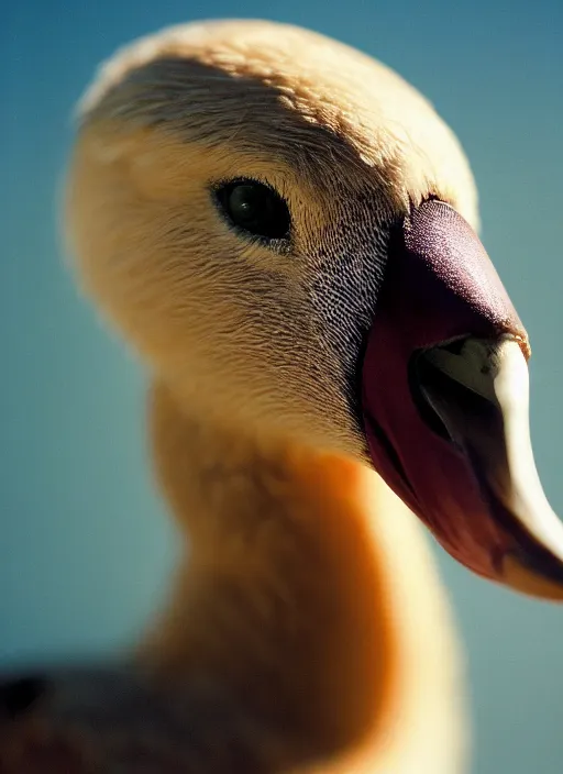 Image similar to portrait of goose ryan gosling with a beak and feathers, natural light, sharp, detailed face, magazine, press, photo, steve mccurry, david lazar, canon, nikon, focus