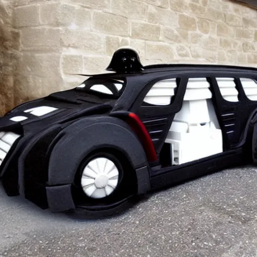 Prompt: a darth vader car