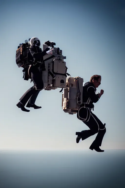 joe biden flying with jet pack, high resolution,, Stable Diffusion