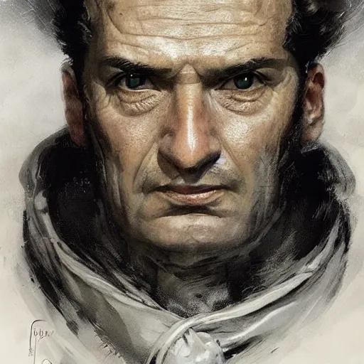 Image similar to portrait of an old spanish captain manuel fraga iribarne, colourised, face portrait, epic, tragic, military art, fantasy, dieselpunk, hd shot, digital portrait, beautiful, artstation, comic style, by artgerm, guy denning, jakub rozalski, magali villeneuve and charlie bowater