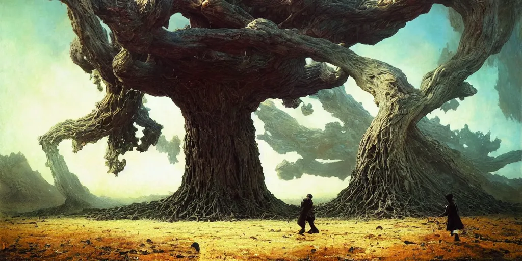 Image similar to supernova, giant tree made from asteroids in open space, painted by steve mccurry, ruan jia, raymond swanland, lawrence alma tadema, zdzislaw beksinski, norman rockwell, jack kirby, tom lovell, alex malveda, greg staples