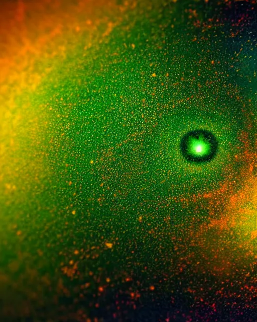 Image similar to a closeup of green eye reflecting a sky full of stars aticama desert, hyper realistic, fractal algorightmic art, art station, coherent design, symmetrical, vivid color, complementary color, golden ratio, detailed, sharp lines, intricate, rainbowshift, in unreal 3 d engine, nvidia optix, ray tracing, octane render