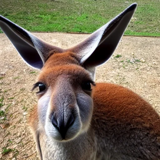 Image similar to kangaroo wearing a bonnet