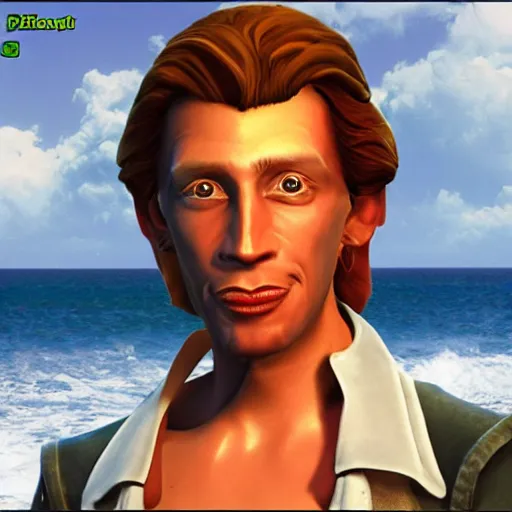 Prompt: realistic photo of Guybrush Threepwood