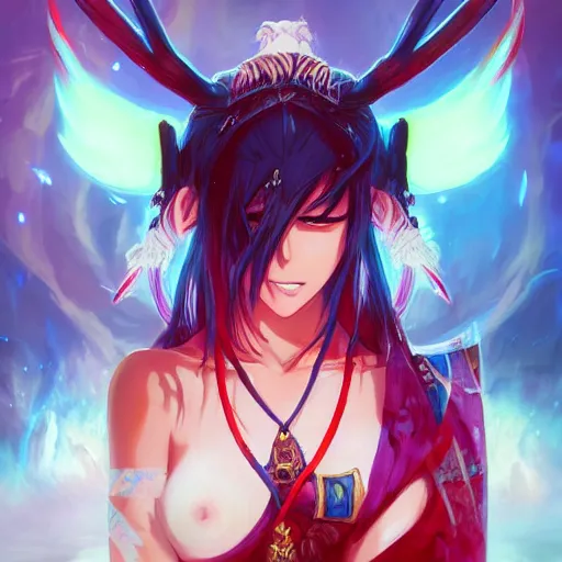 Prompt: anime portrait of a c string as a shaman yedi using dark force to eliminate trump as an anime antagonist by Stanley Artgerm Lau, WLOP, Rossdraws, James Jean, Andrei Riabovitchev, Marc Simonetti, and Sakimichan, trending on artstation