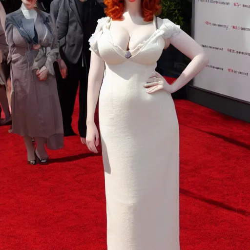 Image similar to christina hendricks in teddy with a can of whipped cream