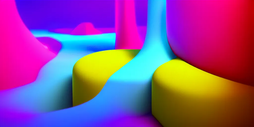 Prompt: hyperrealism photo bright abstract macro, octane render, soft, trending on artstation, 8 k render, unreal engine