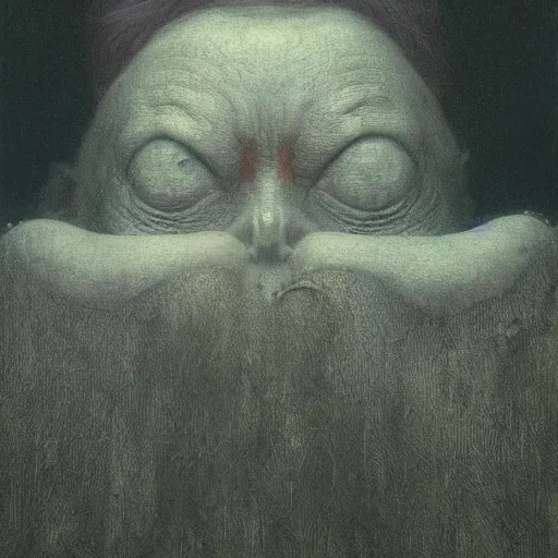 Image similar to by waterhouse, ( ( ( ( by beksinski ) ) ) ), by millaise, high quality, photography portrait of a victorian yokai, haunting, photorealism, hyper - realism, octane render, highly detailed, 8 k,