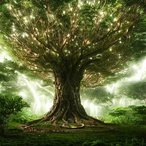 Photorealistic wise mystical tree : r/weirddalle