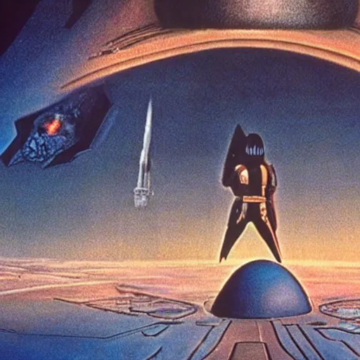 Prompt: a still from Jodorowsky's Dune